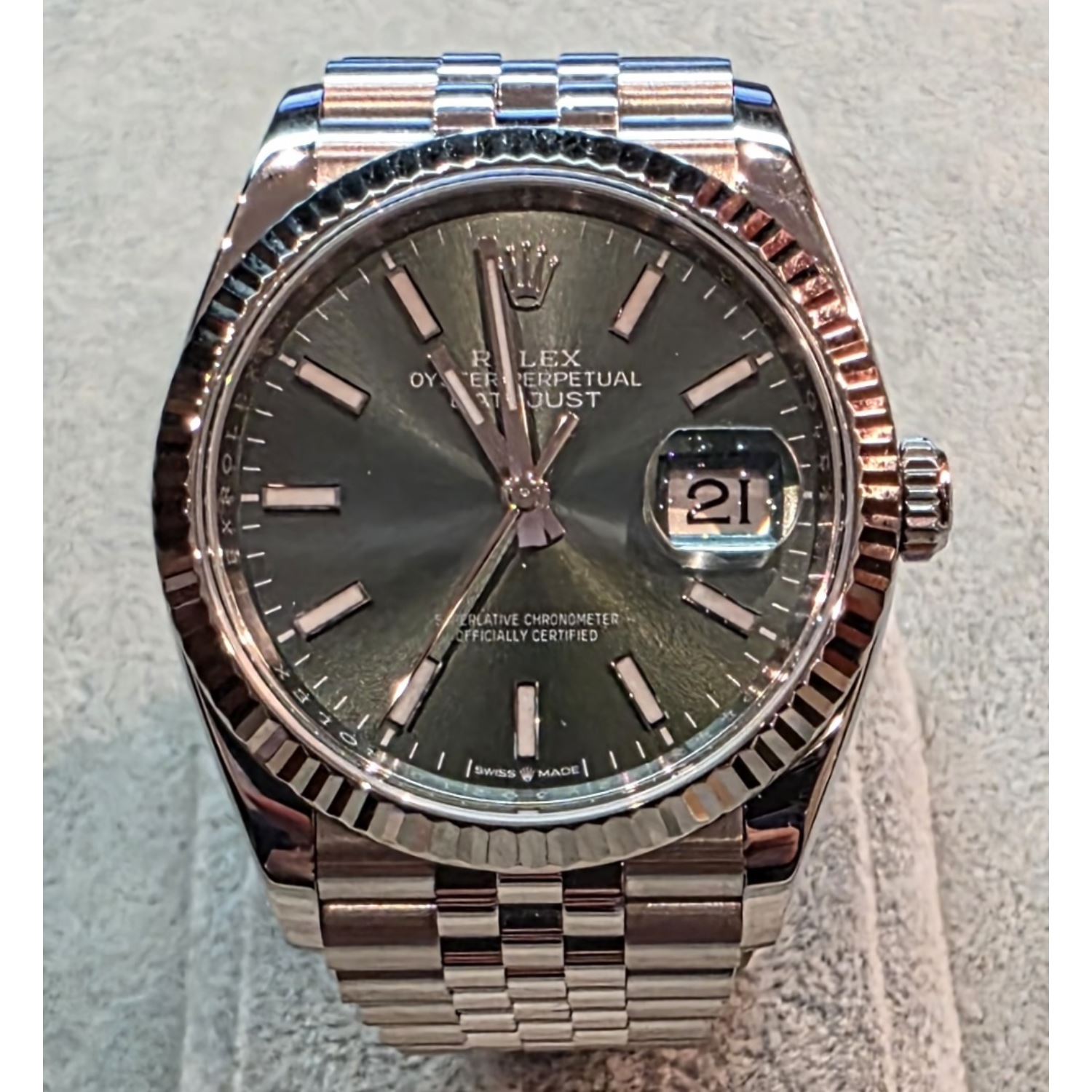 Datejust acero jubille esfera verde 36mm.   