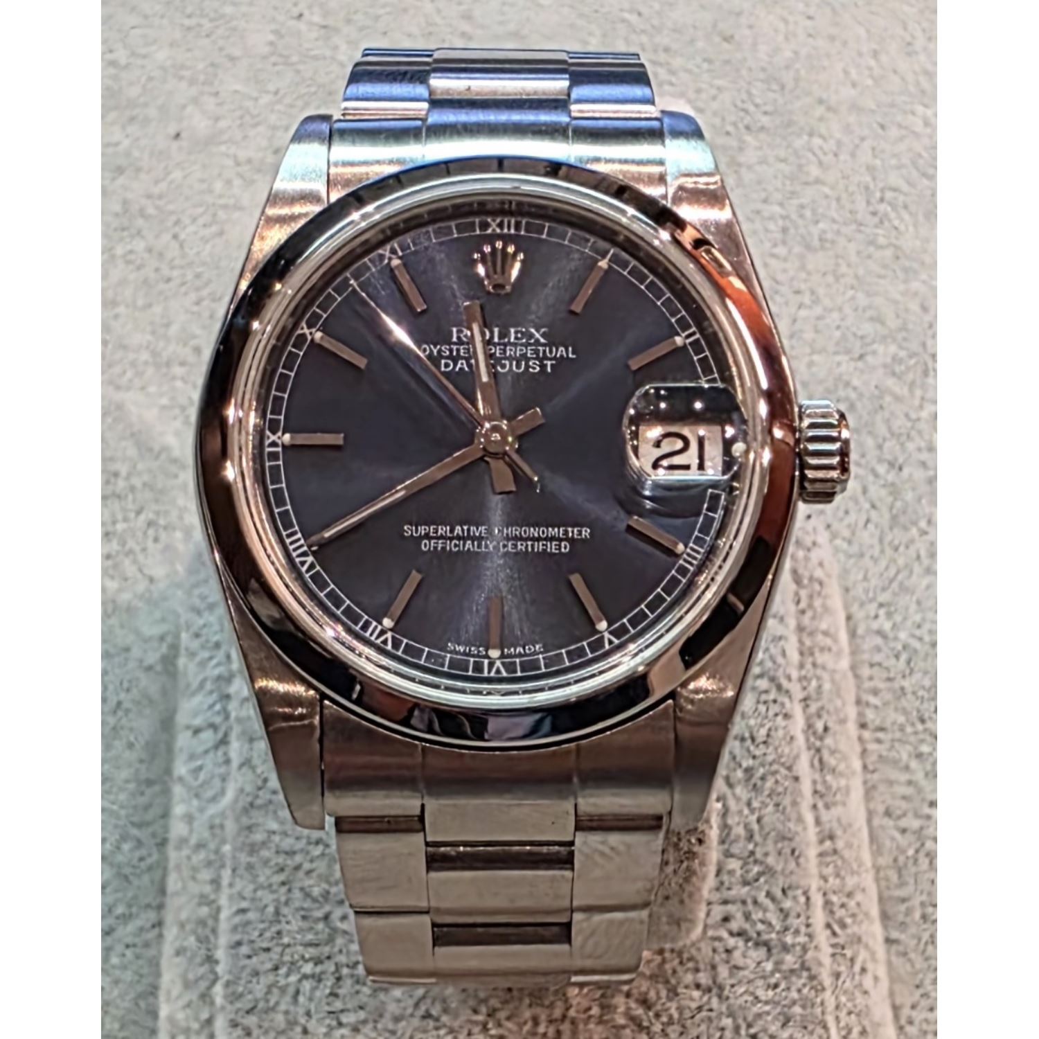 Datejust cadete acero esfera azul 31mm.   