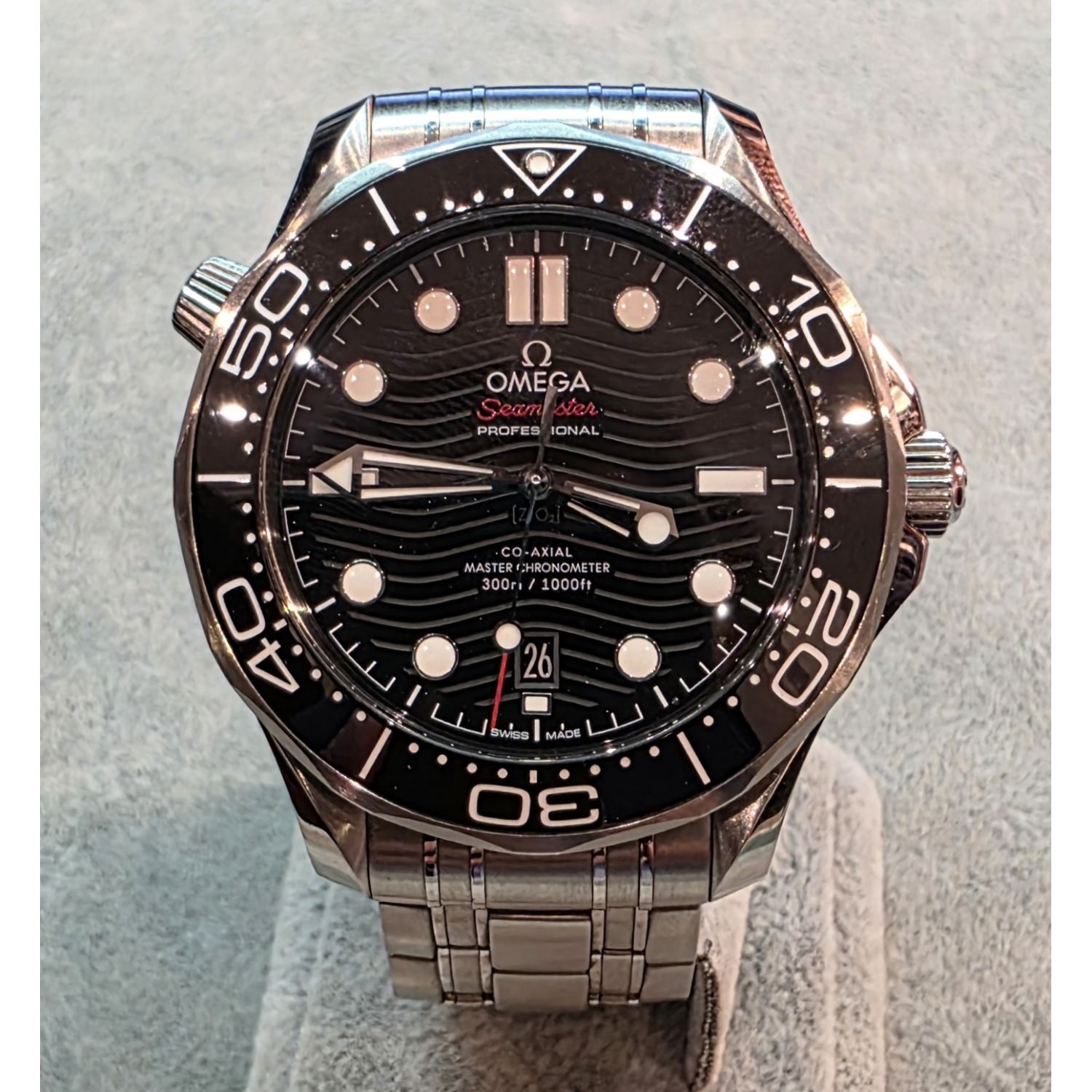 Seamaster diver 300m acero esfera negra 42mm.   
