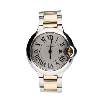 CARTIER<BR>BALLON BLEU ACERO Y ORO SEÑORA 28MM.  ... · ref.: 3009