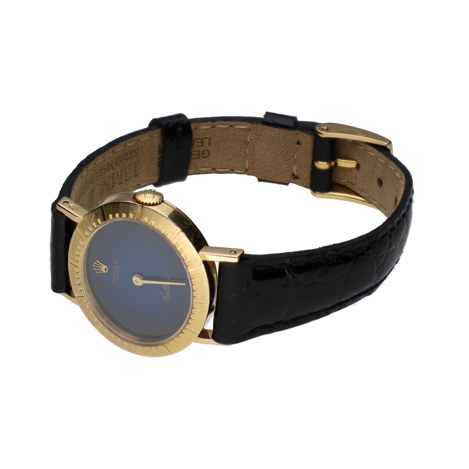 Cellini lady oro amarillo esfera azul 25mm.   