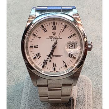 ROLEX<BR>OYSTER PERPETUAL DATE ACERO 34MM. · ref.: 15200