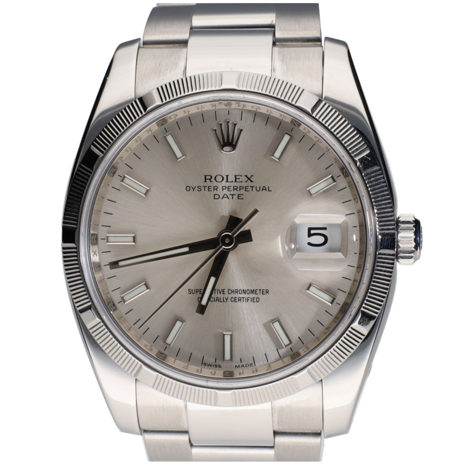 Oyster perpetual date acero 34mm.   