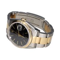 Datejust acero y oro esfera negra 36mm.   