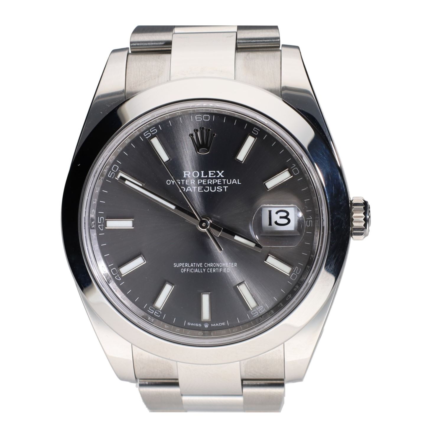 Datejust ii acero esfera gris 41mm.  
