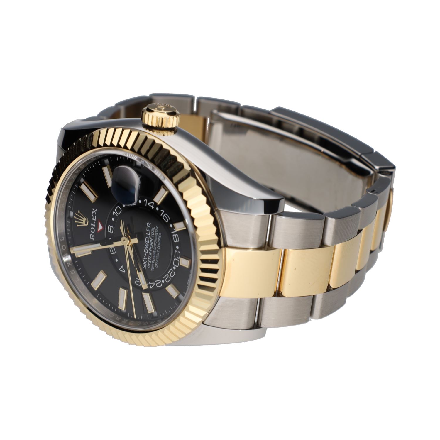 Sky-dweller acero y oro esfera negra 42mm.  