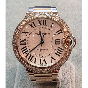 CARTIER<BR>BALLON BLEU ORO ROSA BRILLANTES 36MM. ... · ref.: 3003