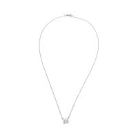 Collar con cadena y colgante en oro blanco con brillante de 1,39ct.