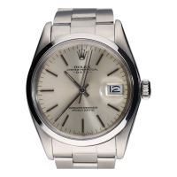 Oyster perpetual date acero plexi 34mm.   