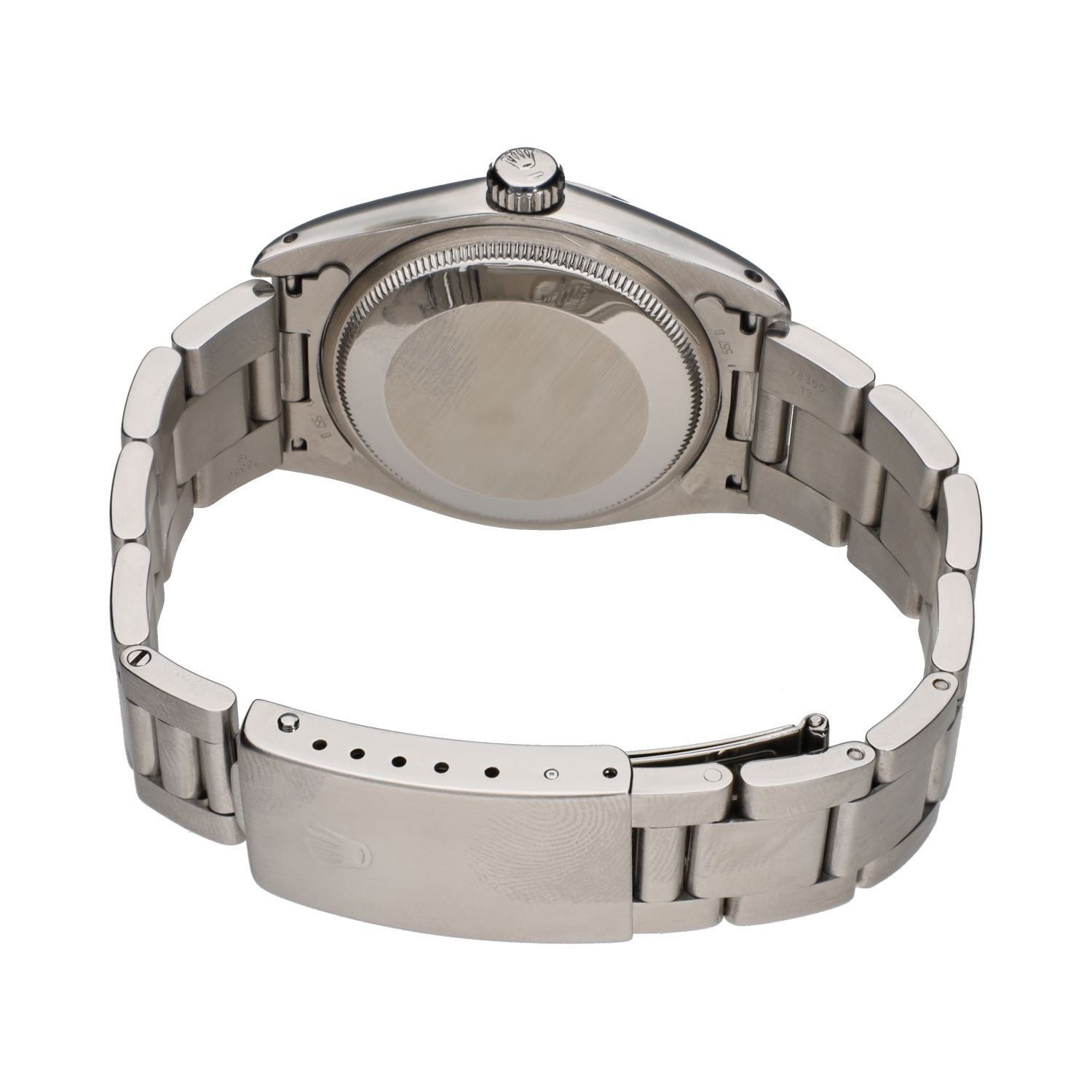 Oyster perpetual date acero plexi 34mm.   
