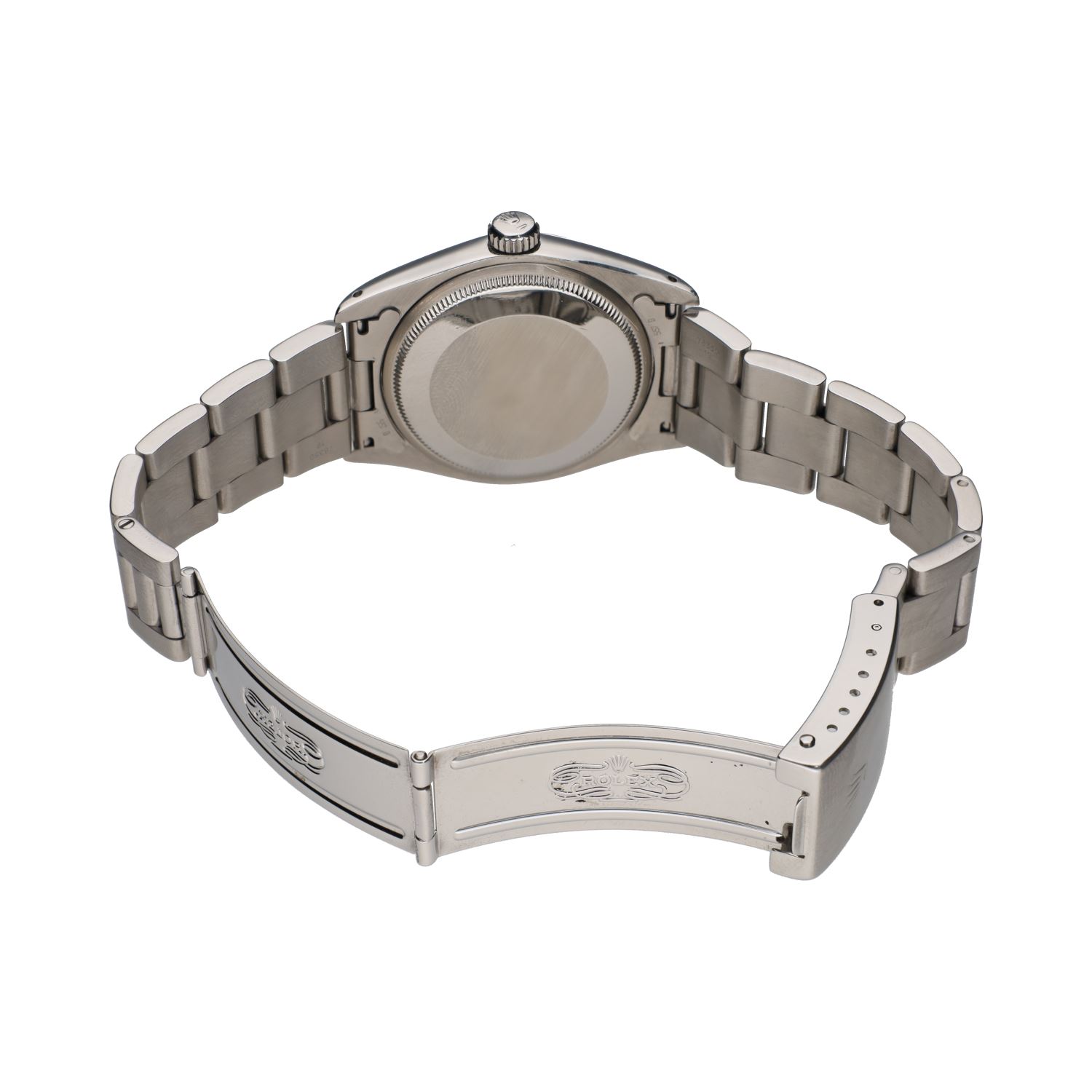 Oyster perpetual date acero plexi 34mm.   
