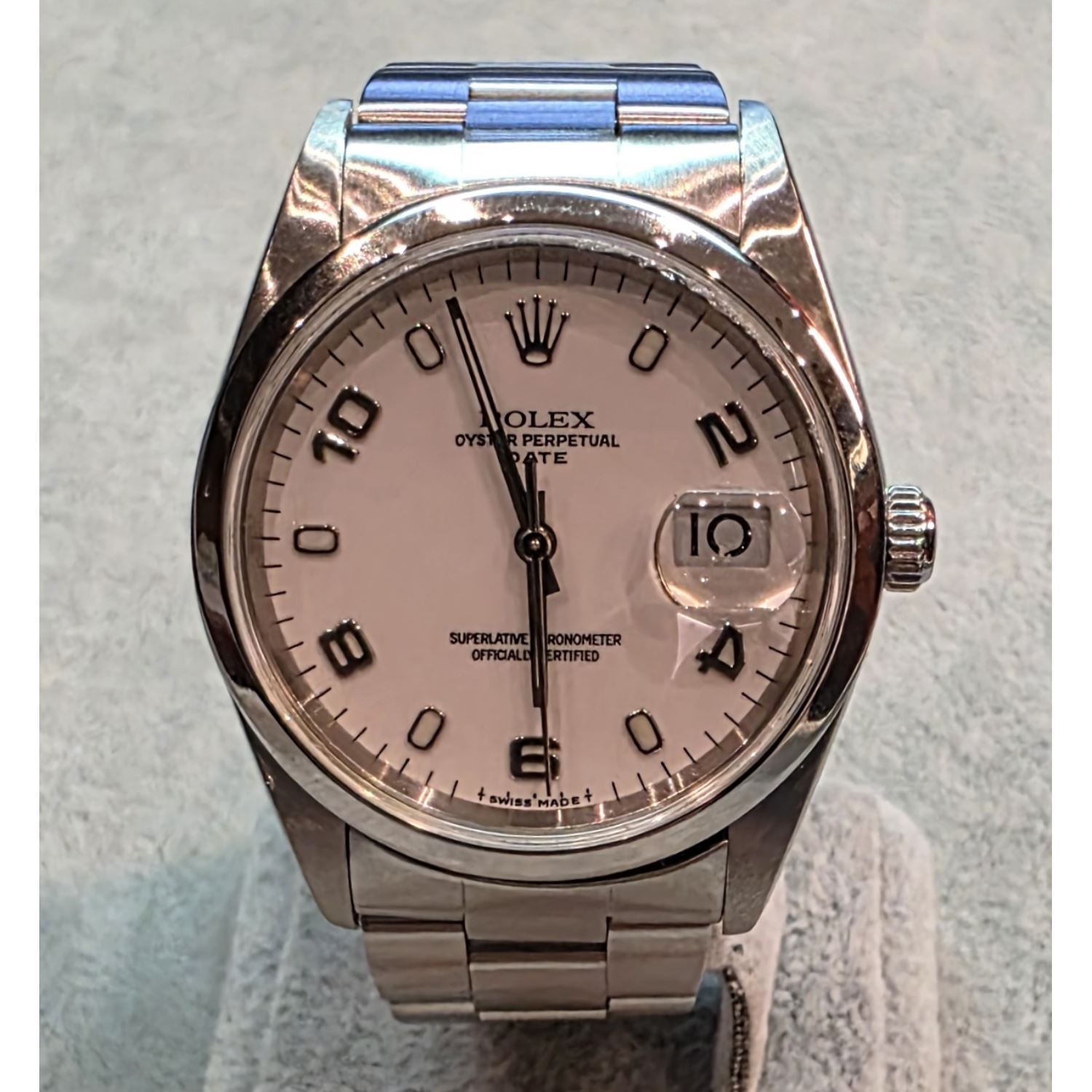 Oyster perpetual date acero 34mm.   