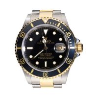 Submariner date acero y oro esfera negra 40mm.   