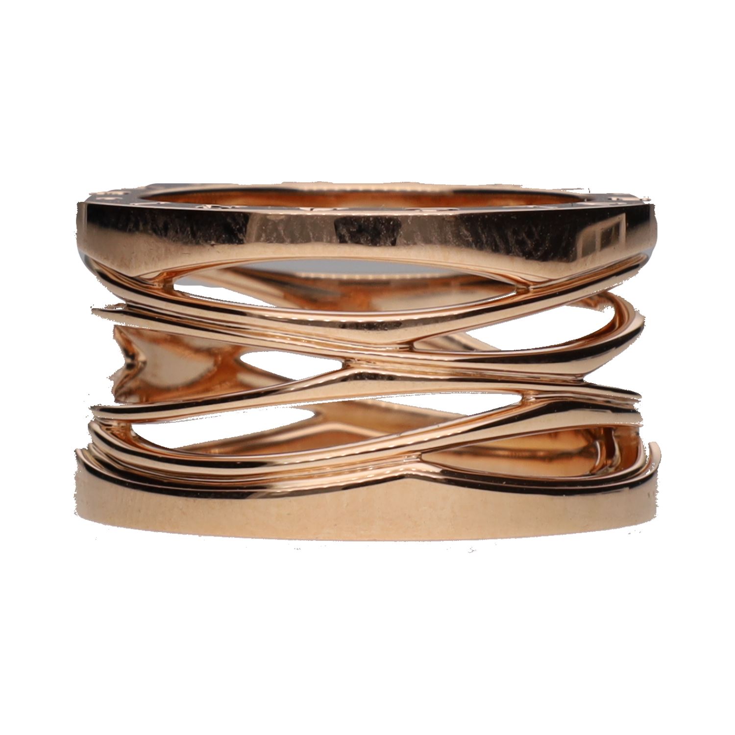 Sortija b-zero legend de bulgari en oro amarillo. Talla 56.