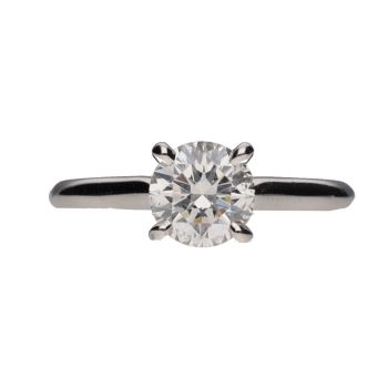 ANILLOS / SORTIJAS<BR>SORTIJA SOLITARIO DE CARTIER EN PLATIN... · ref.: PRESENTA CERTIFICADO...