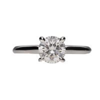 ANILLOS / SORTIJAS<BR>SORTIJA SOLITARIO DE CARTIER EN PLATIN...