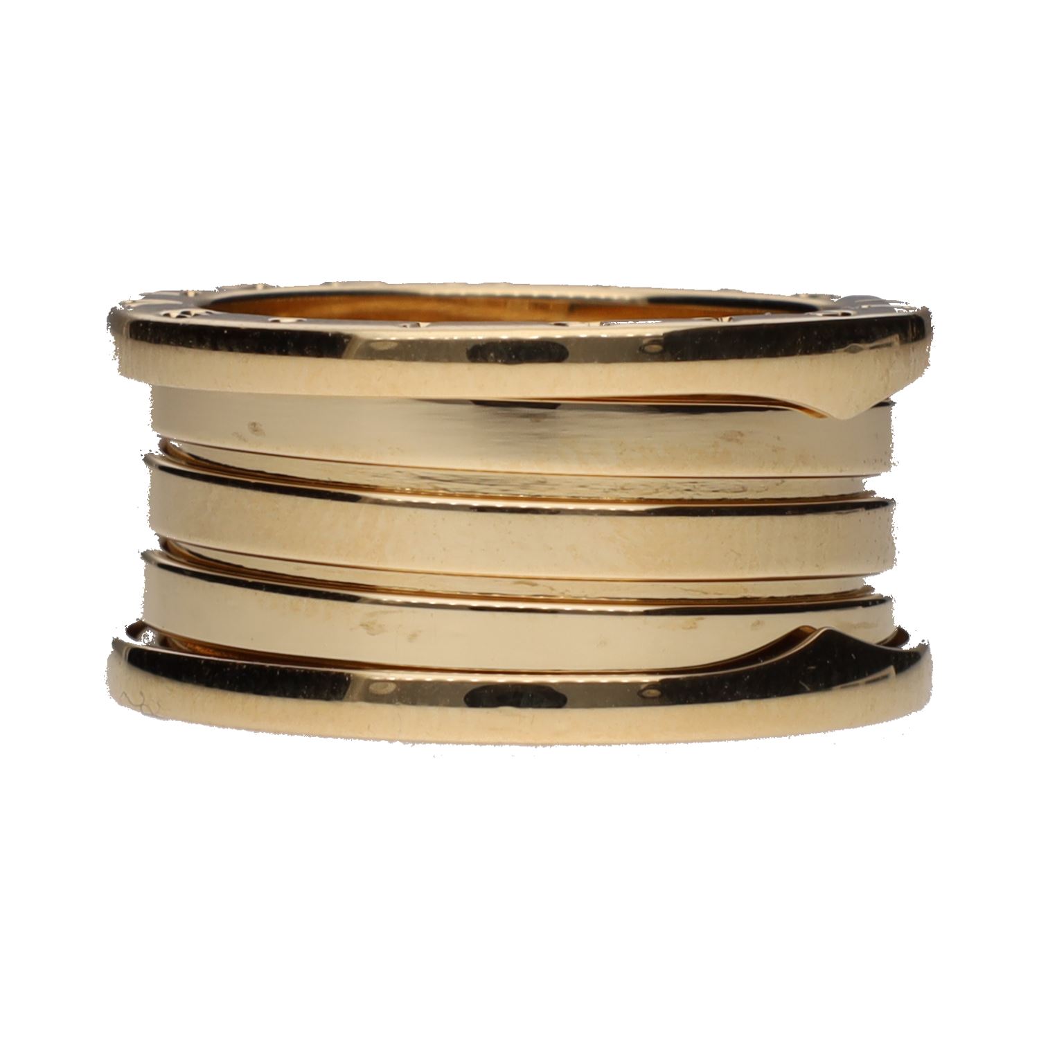 Sortija b-zero de bulgari tres bandas en oro amarillo. Talla 56.