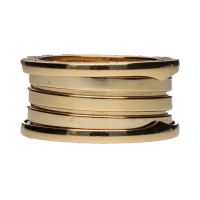 Sortija b-zero de bulgari tres bandas en oro amarillo. Talla 56.
