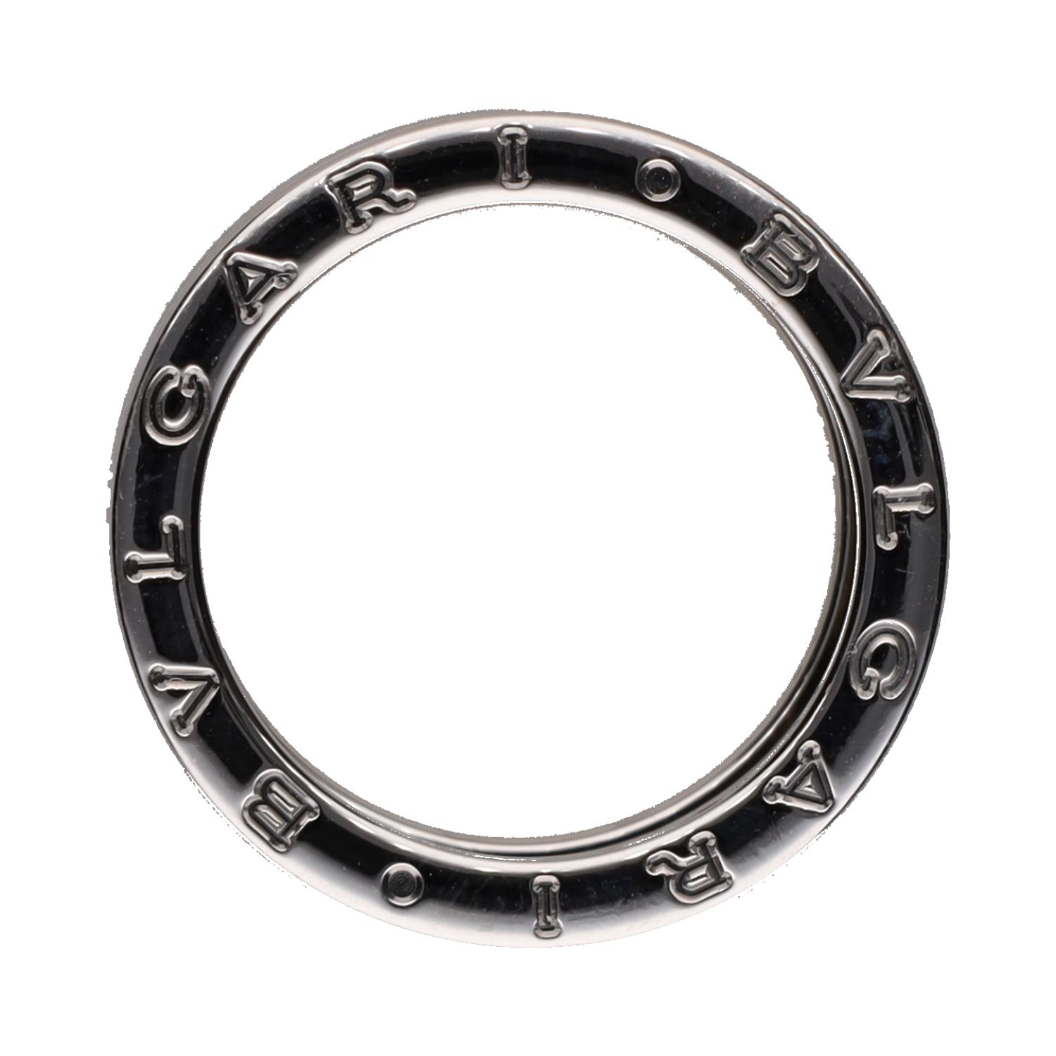 Sortija b-zero de bulgari cuatro bandas en oro blanco. Talla 56.
