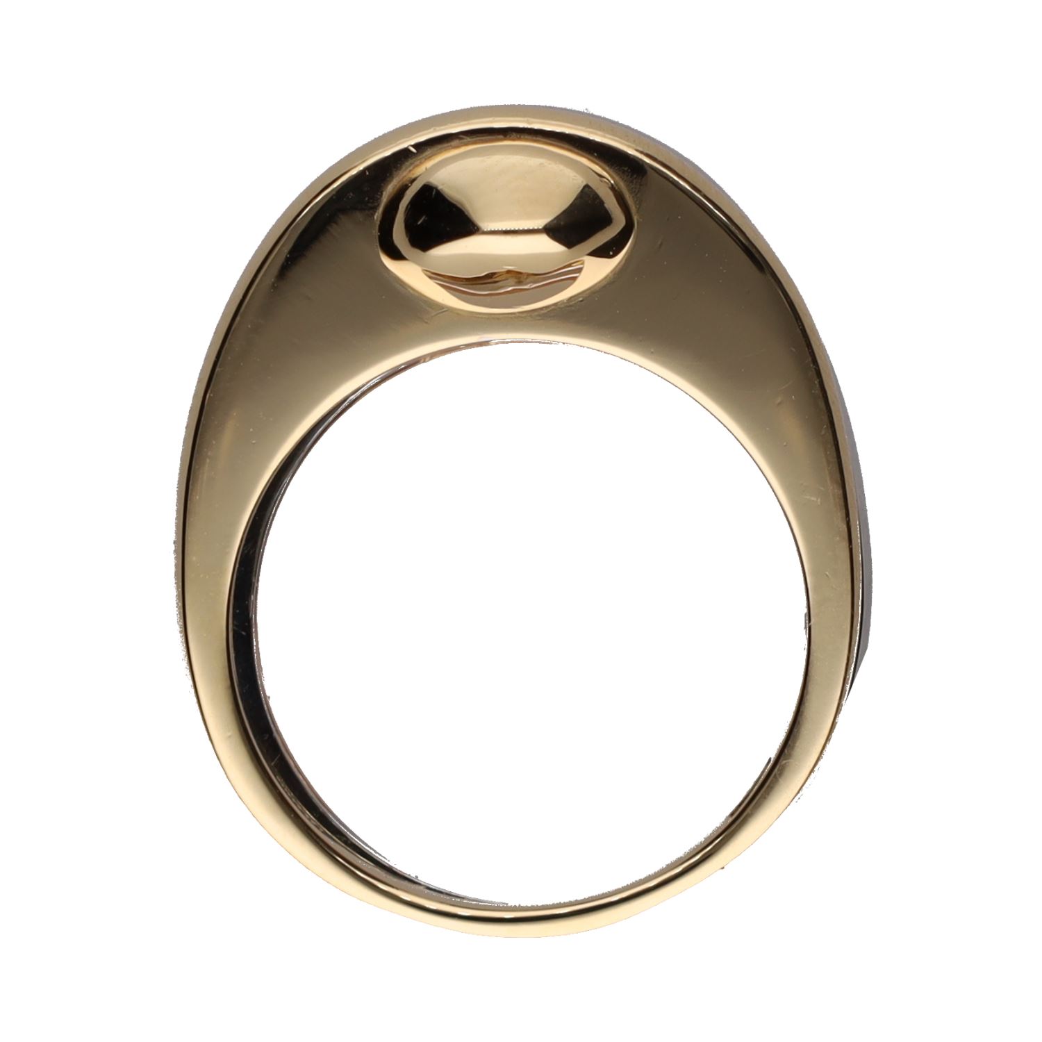 Sortija bulgari en tres oros. Talla 15.