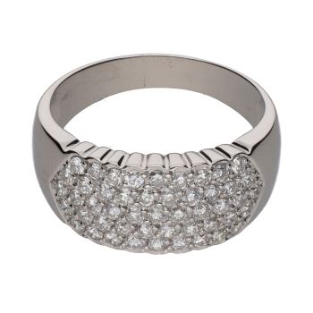 ANILLOS / SORTIJAS<BR>SORTIJA EN ORO BLANCO CON CUAJADO DE B... · ref.: (CAI)
