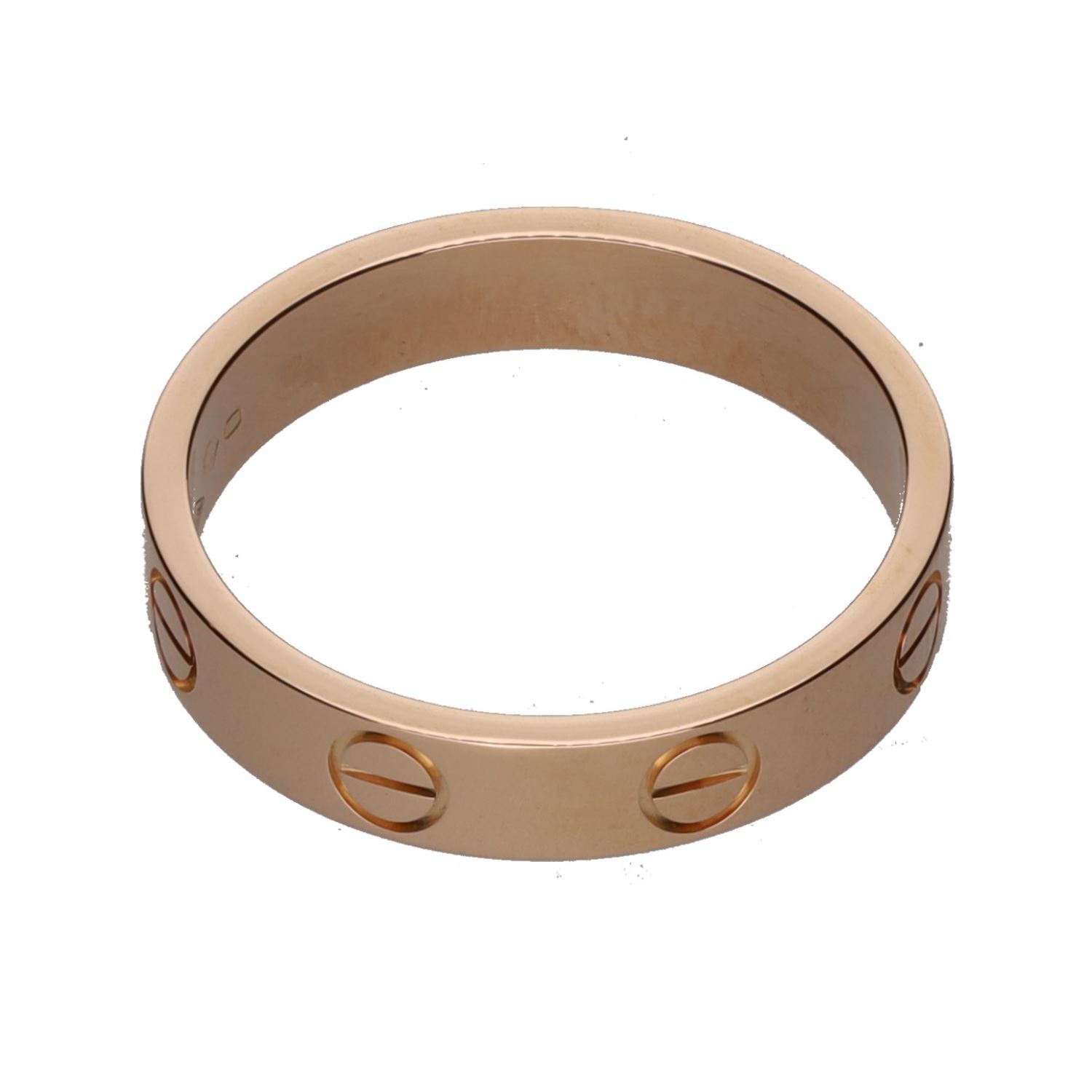 Sortija love de cartier en oro rosa. Talla 50.