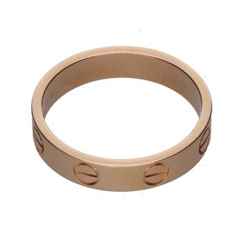 ANILLOS / SORTIJAS<BR>SORTIJA LOVE DE CARTIER EN ORO ROSA. T... · ref.: (IRM)