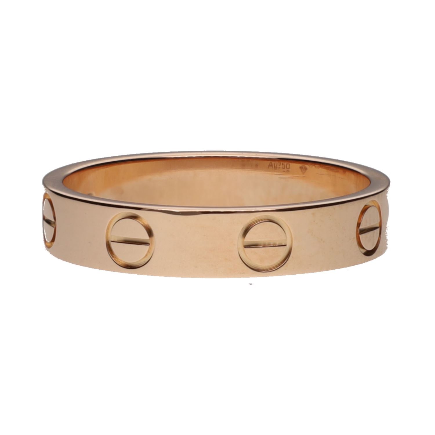 Sortija love de cartier en oro rosa. Talla 50.
