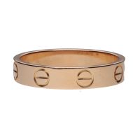Sortija love de cartier en oro rosa. Talla 50.