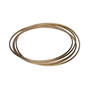 PULSERAS<BR>PULSERA AROS ENTRELAZADOS EN ORO AMARI... · ref.: (NRMX)