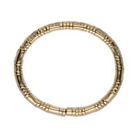 Pulsera abierta bulgari serpenti en oro amarillo con brillantes.