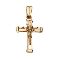 COLGANTES<BR>COLGANTE CRUZ EN ORO AMARILLO.