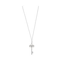Collar y colgante llave de tiffany & co en platino y brillantes.