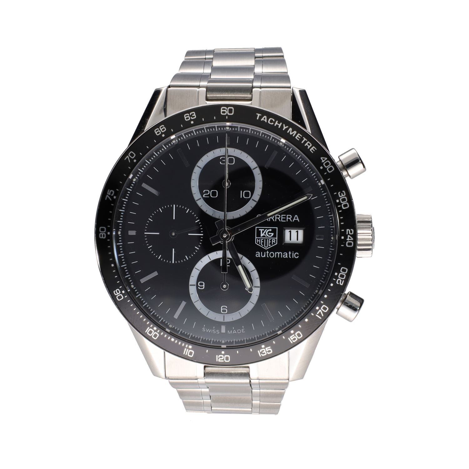 Carrera calibre 16 acero 41mm.  