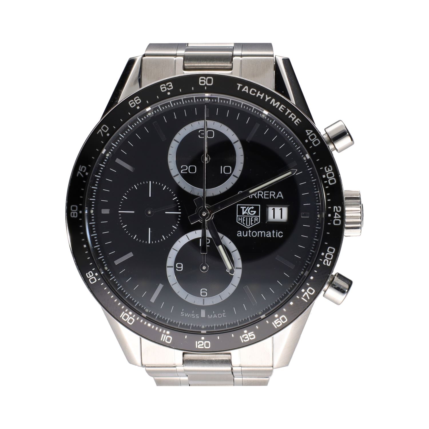 Carrera calibre 16 acero 41mm.  