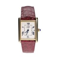 CARTIER<BR>MUST DE CARTIER PLATA VERMEIL 26MM.   ...