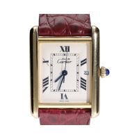 Must de cartier plata vermeil 26mm.   