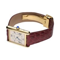 Must de cartier plata vermeil 26mm.   