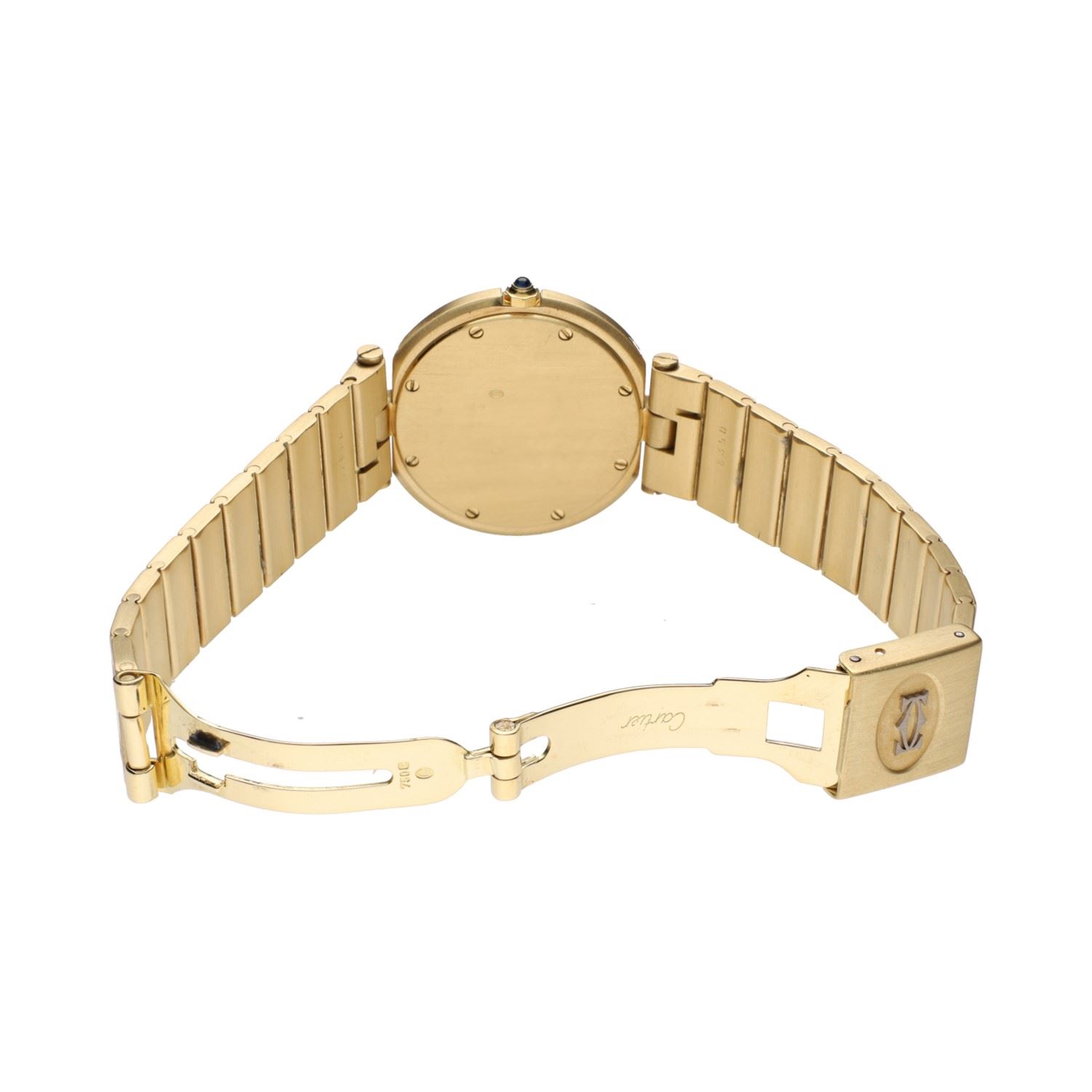 Santos ronde oro amarillo quartz 32mm.  