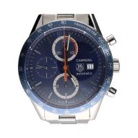 Carrera calibre 16 acero esfera azul 41mm.  