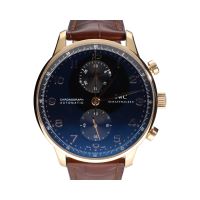 Portuguese chronograph oro rosa esfera negra 41mm.  