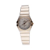 OMEGA<BR>CONSTELLATION DIAMONDS ACERO Y ORO ROS...