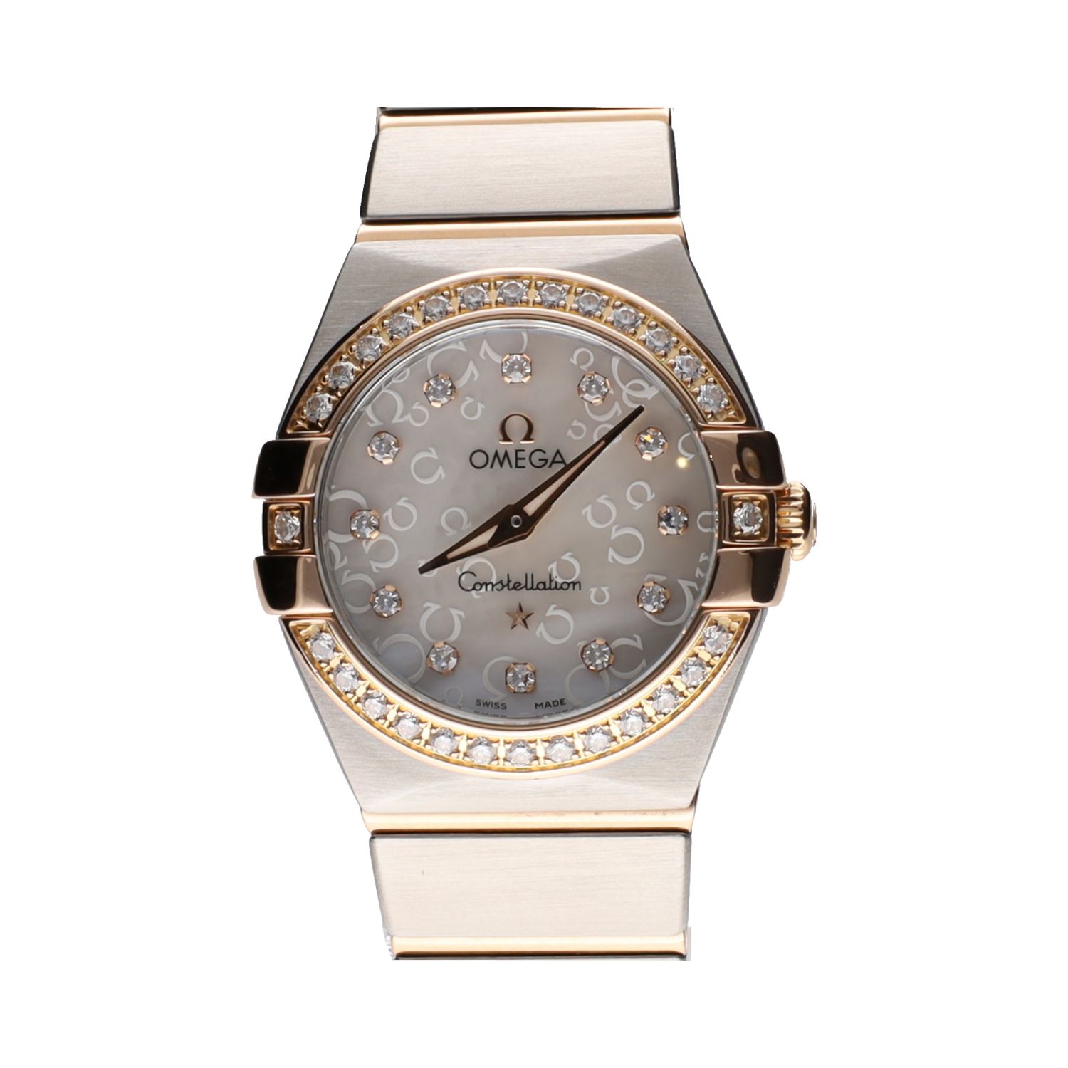 Constellation diamonds acero y oro rosa señora quartz 24mm.   