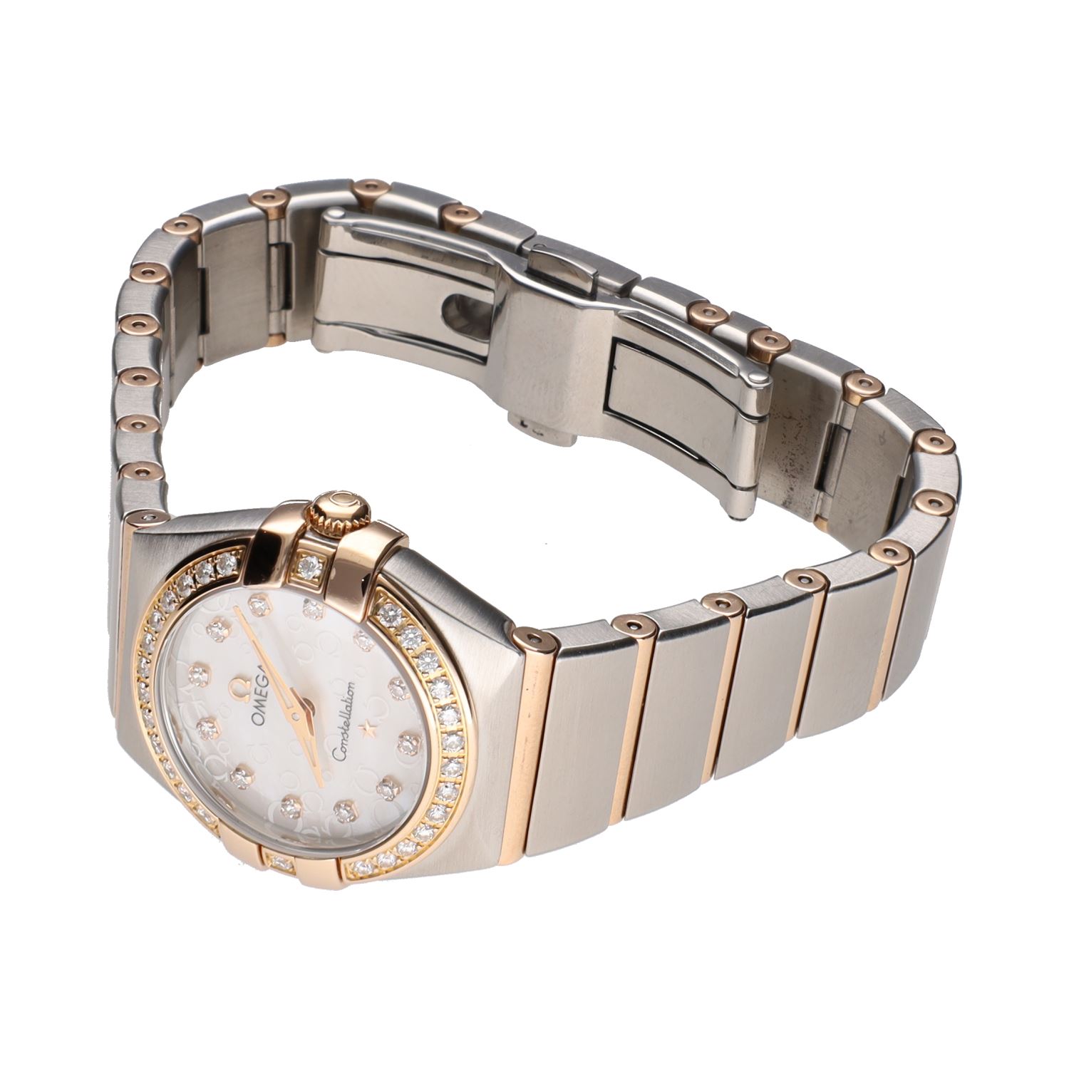 Constellation diamonds acero y oro rosa señora quartz 24mm.   