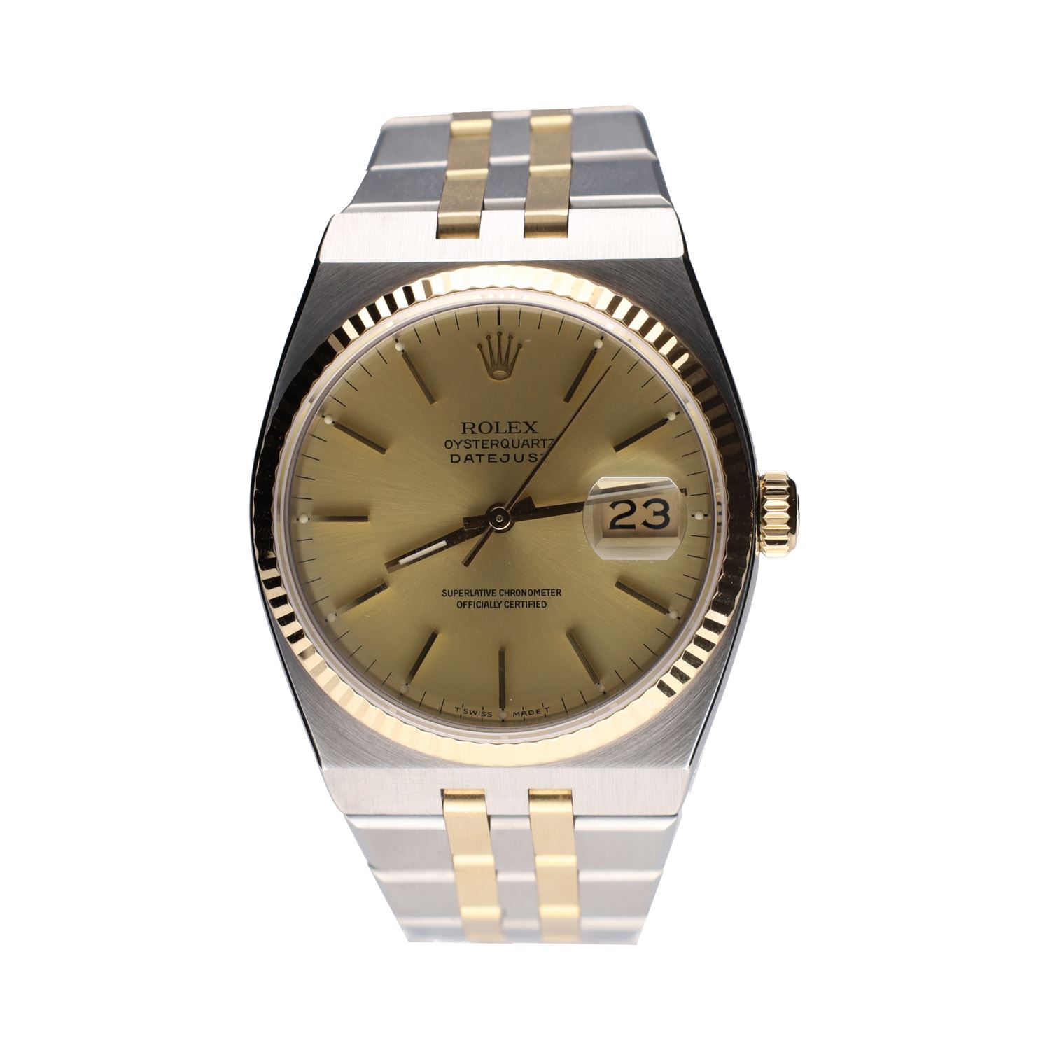 Oysterquartz datejust acero y oro 36mm.   