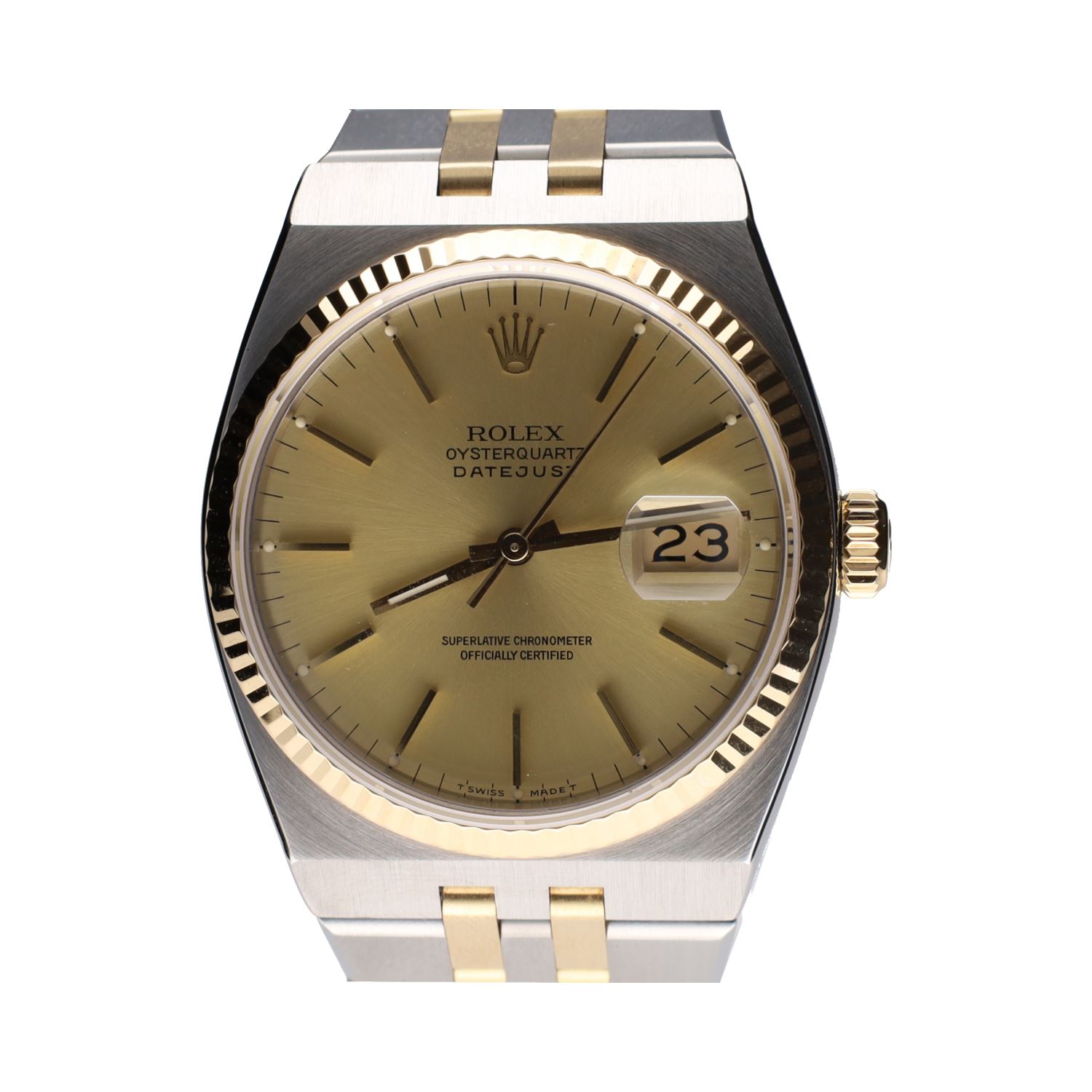 Oysterquartz datejust acero y oro 36mm.   