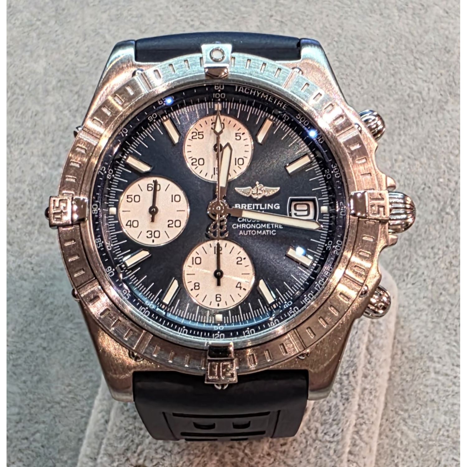 Crosswind chronograph esfera azul acero 43mm.   