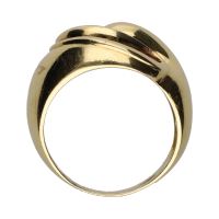 Sortija en oro amarillo con amatistas. Talla 18.