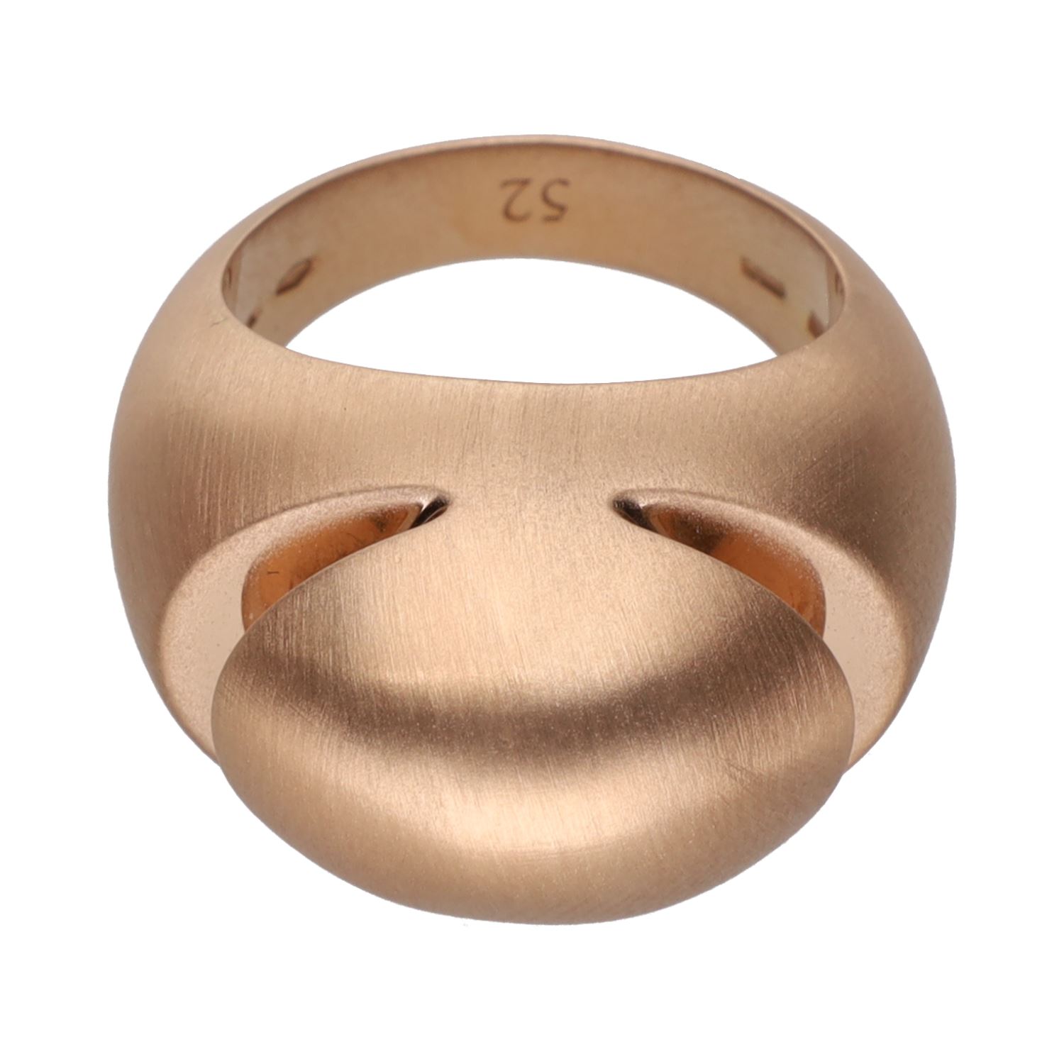 Sortija bulgari cabochon en oro rosa. Talla 52.