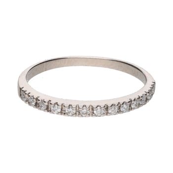 ANILLOS / SORTIJAS<BR>SORTIJA CINTILLO EN ORO BLANCO CON BRI... · ref.: (NLM)